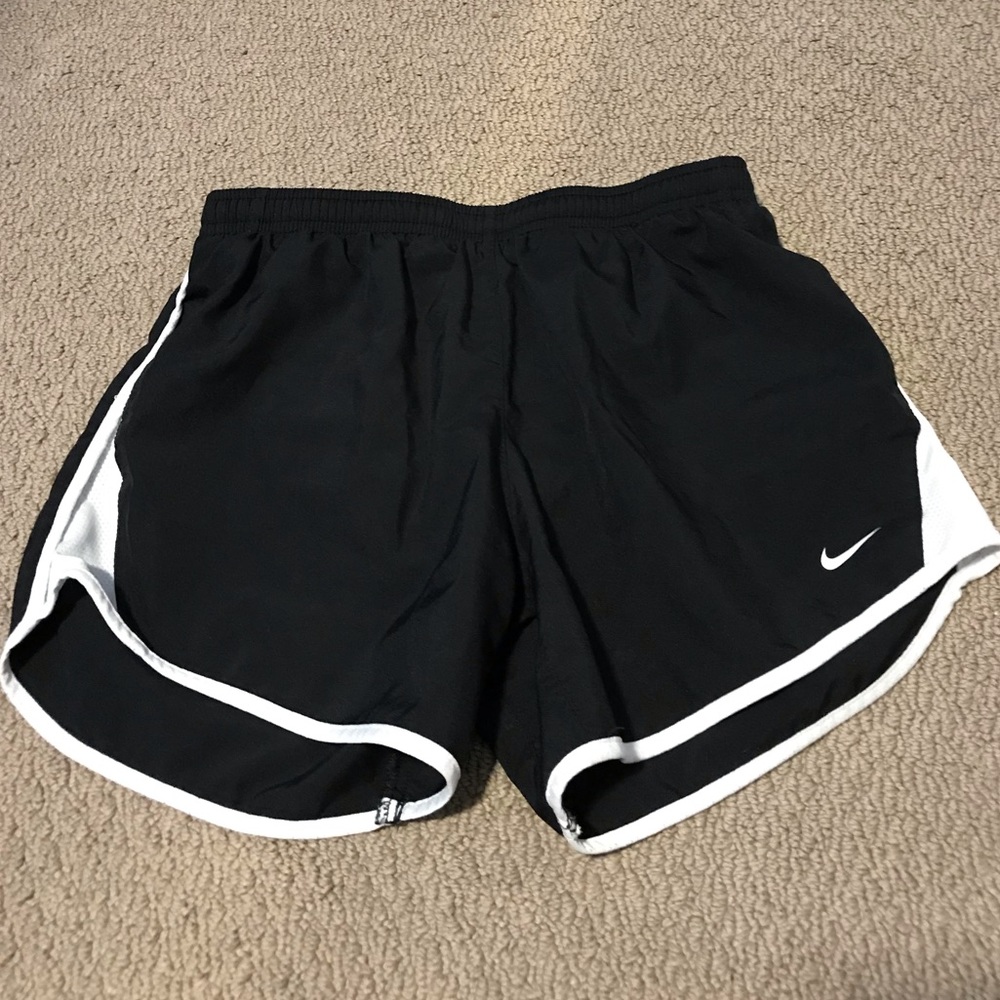 Black and white Nike shorts